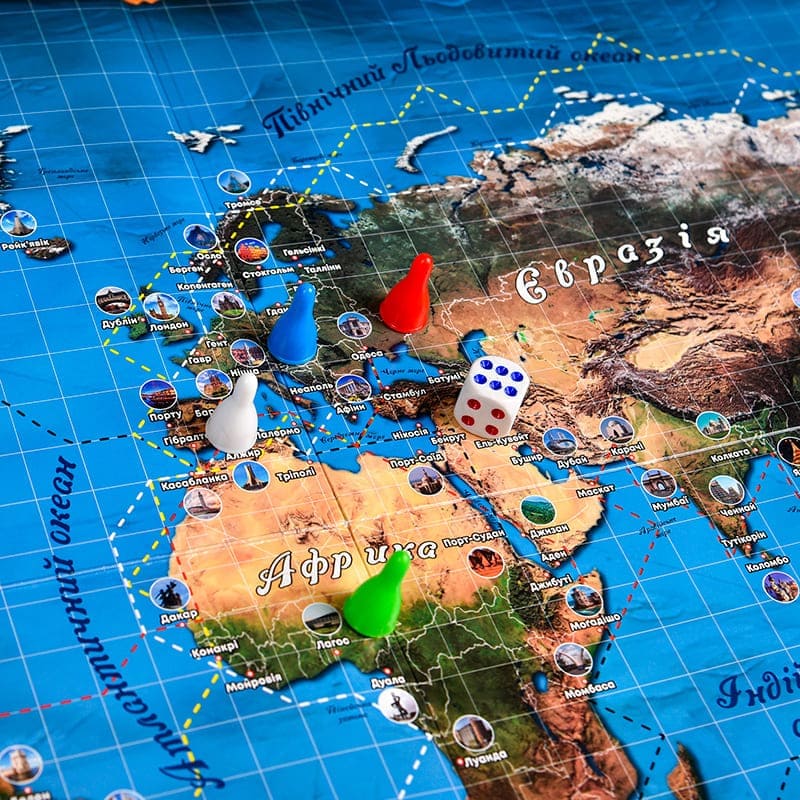 Настольная игра STRATEG Вокруг света (30110) Предмет изучения логика 