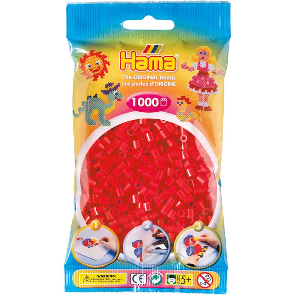 Термомозаика HAMA Midi 5+ 1000шт Red (207-05)