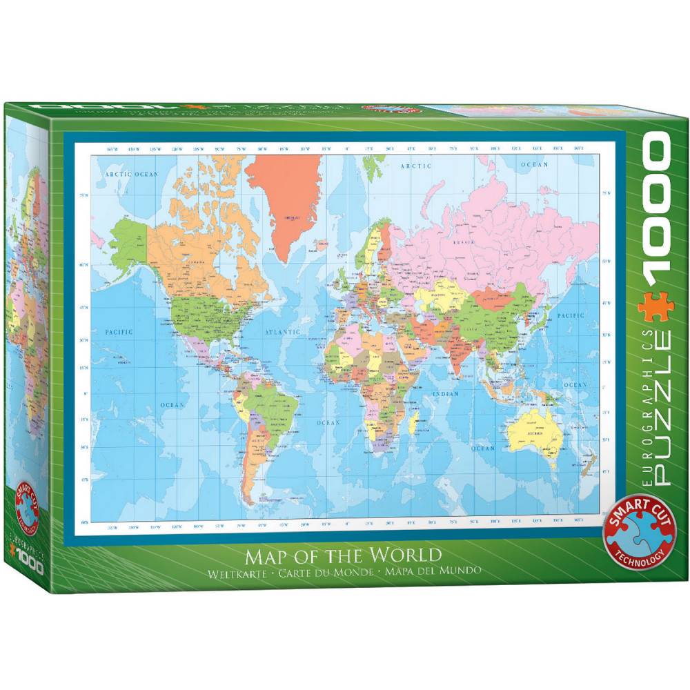 Пазл EUROGRAPHICS Карта мира 1000 ел (6000-1271)