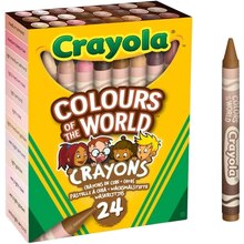 Набір воскових олівців CRAYOLA Colours of the World 24 шт (52-0114)