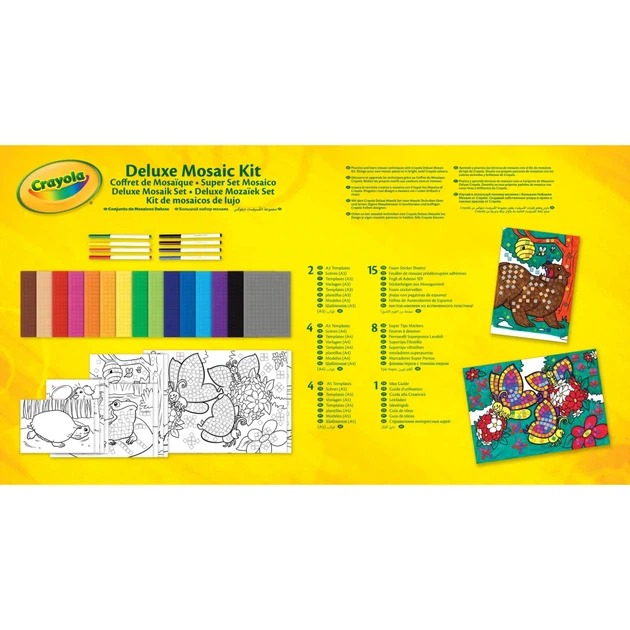 Набір для творчості CRAYOLA Deluxe Створи свою мозаїку (256473.006) Пазли пазл-розмальовка