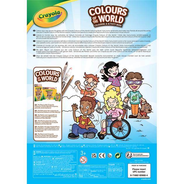Раскраска CRAYOLA Colours of the World 48 страниц (04-2668) Возраст от 3 лет