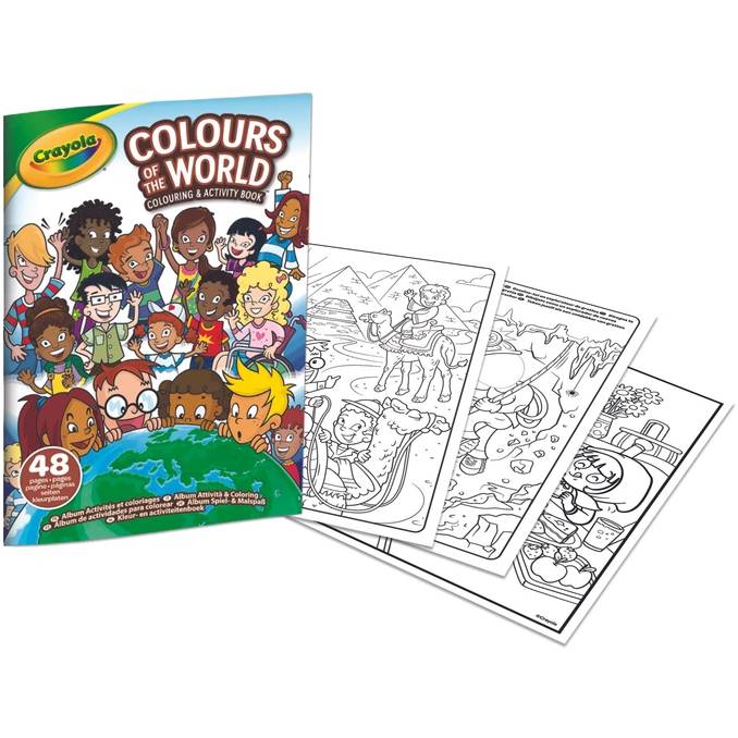 Раскраска CRAYOLA Colours of the World 48 страниц (04-2668) Для кого универсально