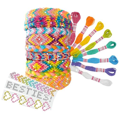 Набір для творчості WeCool Виготовлення браслетів Друзі назавжди (111693 Додатково у наборі 3 дизайну стразів, що перетворюють звичайний браслет на блискучий аксесуар