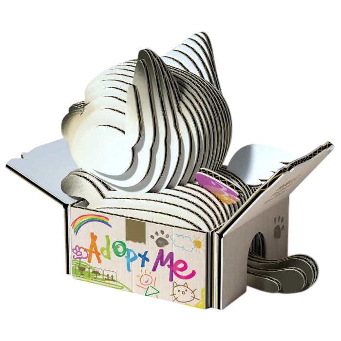 3D пазл EUGY Зоопарк Кошеня сіамське (XEG-088) Вік від 6 років