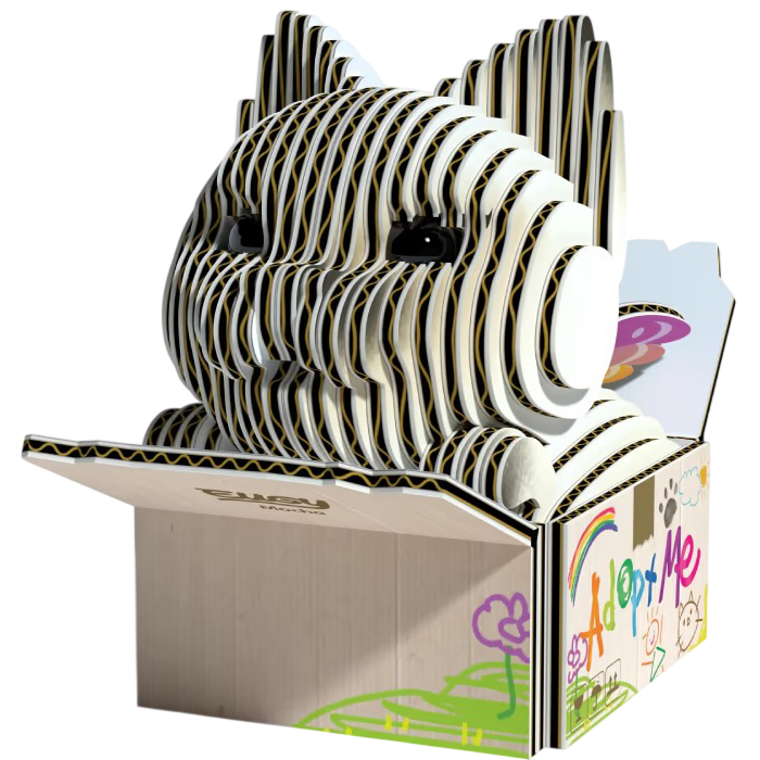 3D пазл EUGY Зоопарк Кошеня сіамське (XEG-088)