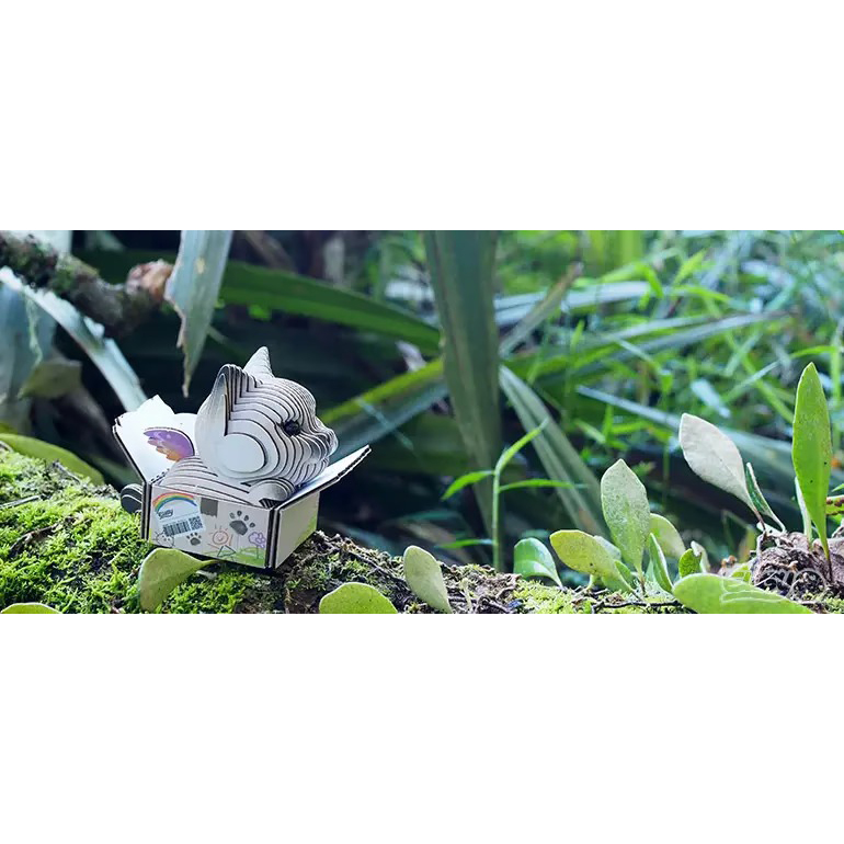 Зовнішній вигляд 3D пазл EUGY Зоопарк Кошеня сіамське (XEG-088)