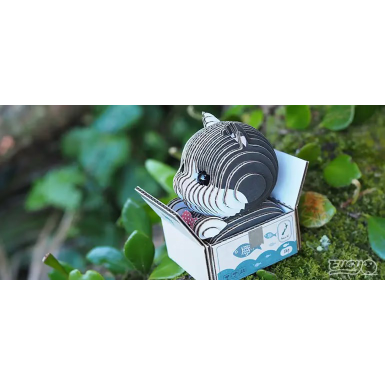 3D пазл EUGY Зоопарк Кошеня чорно-біле (XEG-089) Тематика пазла тварини