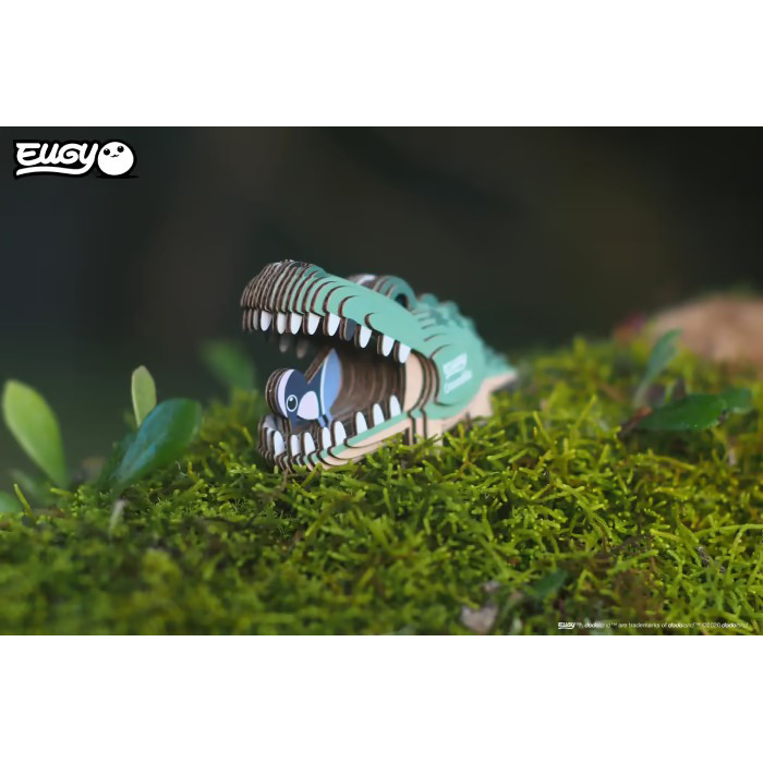 3D пазл EUGY Зоопарк Крокодил (XEG-029) Пазли тривимірний