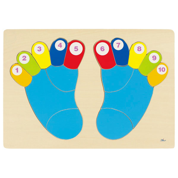 Пазл-вкладыш GOKI Ножки (57876G)