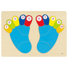 Пазл-вкладыш GOKI Ножки (57876G)