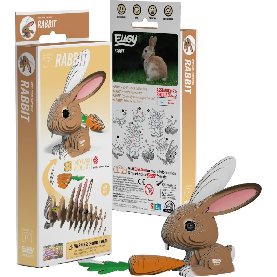 Зовнішній вигляд 3D пазл EUGY Зоопарк Кролик (XEG-071)
