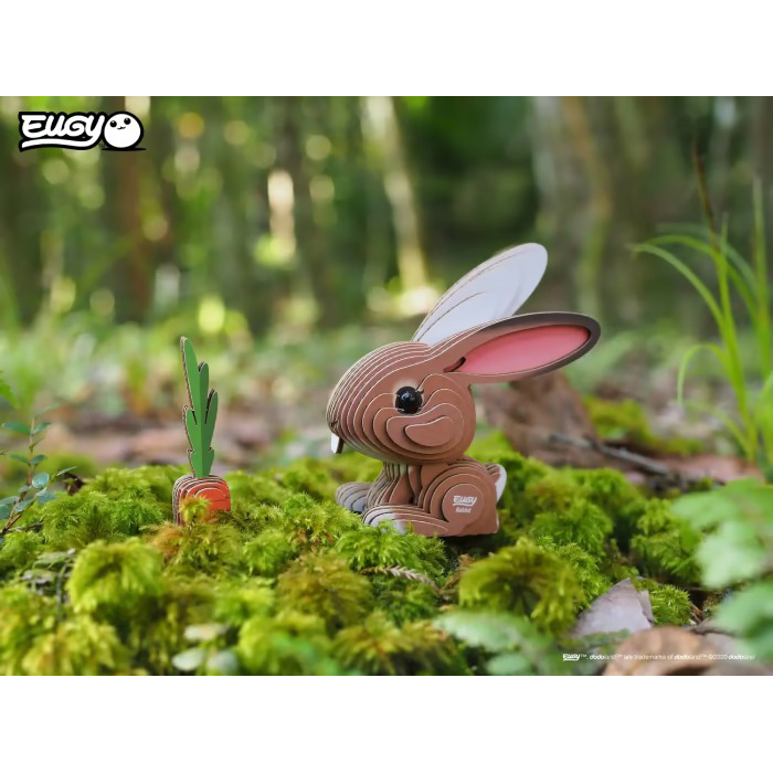 3D пазл EUGY Зоопарк Кролик (XEG-071) Тематика пазла тварини