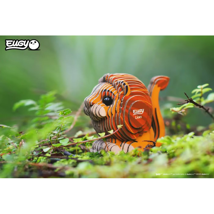 3D пазл EUGY Зоопарк Лев (XEG-070) Пазли тривимірний