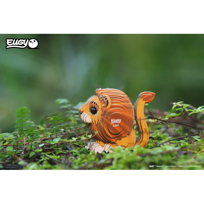 3D пазл EUGY Зоопарк Лев (XEG-070) Тематика пазла тварини