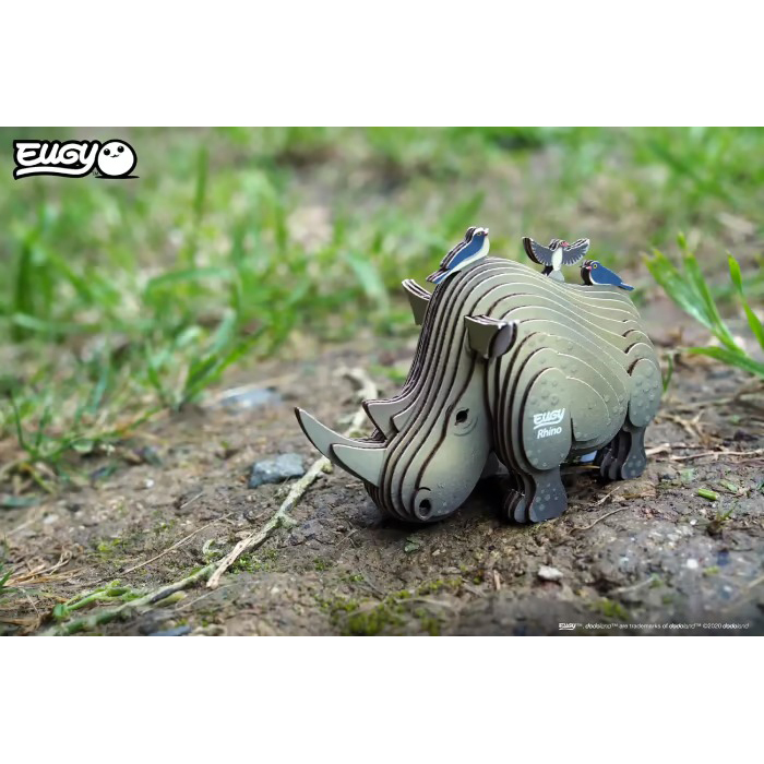 3D пазл EUGY Зоопарк Носоріг (XEG-076) Вік від 6 років