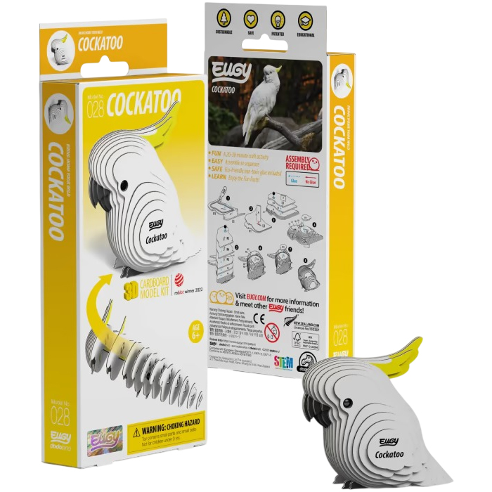 Замовити 3D пазл EUGY Зоопарк Папуга Какаду (XEG-028)