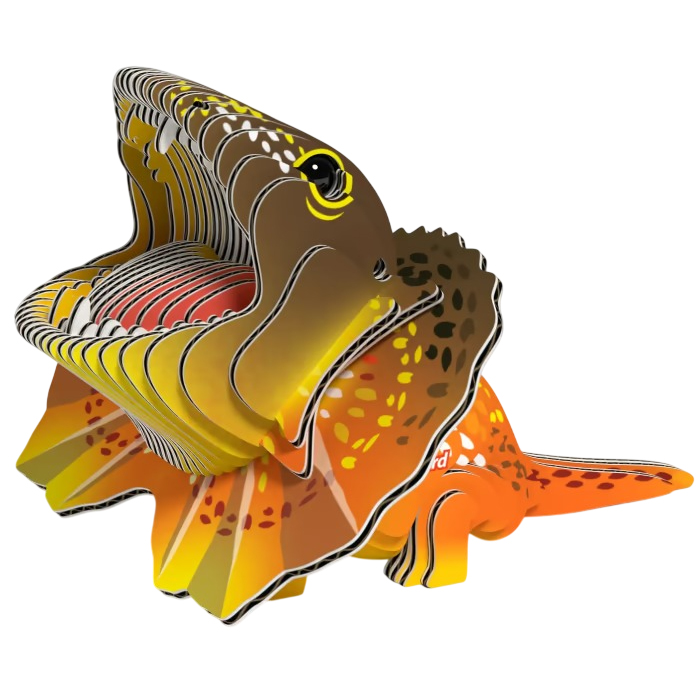 3D пазл EUGY Зоопарк Плащеносна ящірка (XEG-108)