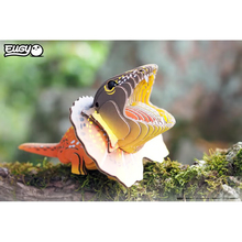 3D пазл EUGY Зоопарк Плащеносна ящірка (XEG-108)