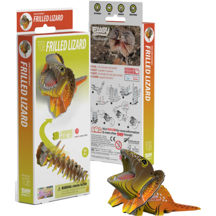 Замовити 3D пазл EUGY Зоопарк Плащеносна ящірка (XEG-108)
