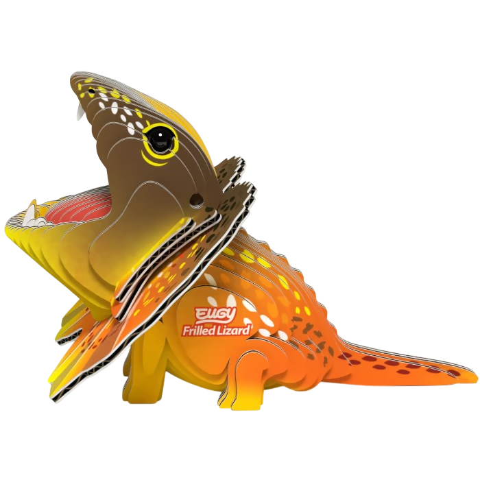 3D пазл EUGY Зоопарк Плащеносна ящірка (XEG-108) Вік від 6 років