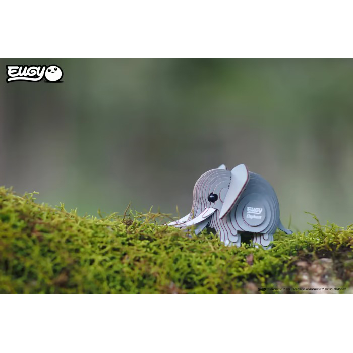 3D пазл EUGY Зоопарк Слон (XEG-010) Пазли тривимірний