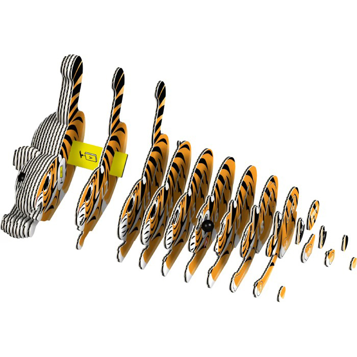 3D пазл EUGY Зоопарк Тигр (XEG-012) Для кого універсально