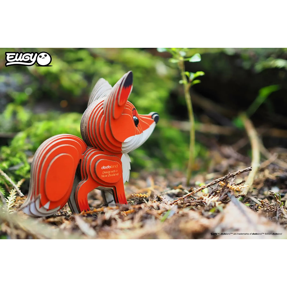 3D пазл EUGY Зоопарк Червона лисиця (XEG-072) Пазли тривимірний