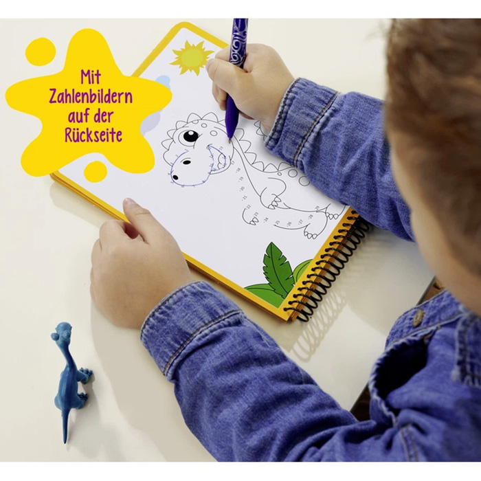 Зовнішній вигляд Книжка-розмальовка SIMBA Діно з водяною ручкою (6334633)