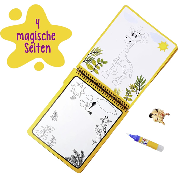 Книжка-розмальовка SIMBA Сафарі з водяною ручкою (6334635) Для кого універсально