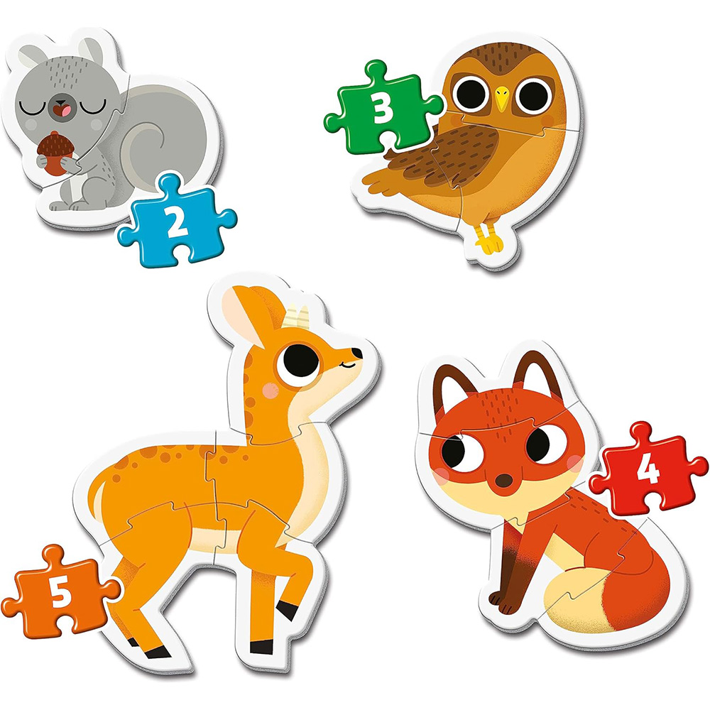 Пазл CLEMENTONI My First Puzzles 4 in 1 Forest Animals(20814) Предмет вивчення зоологія 