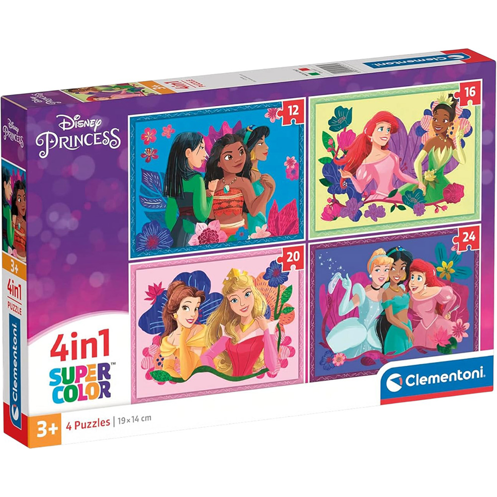 Пазл CLEMENTONI Princess 4 in 1 (21517)