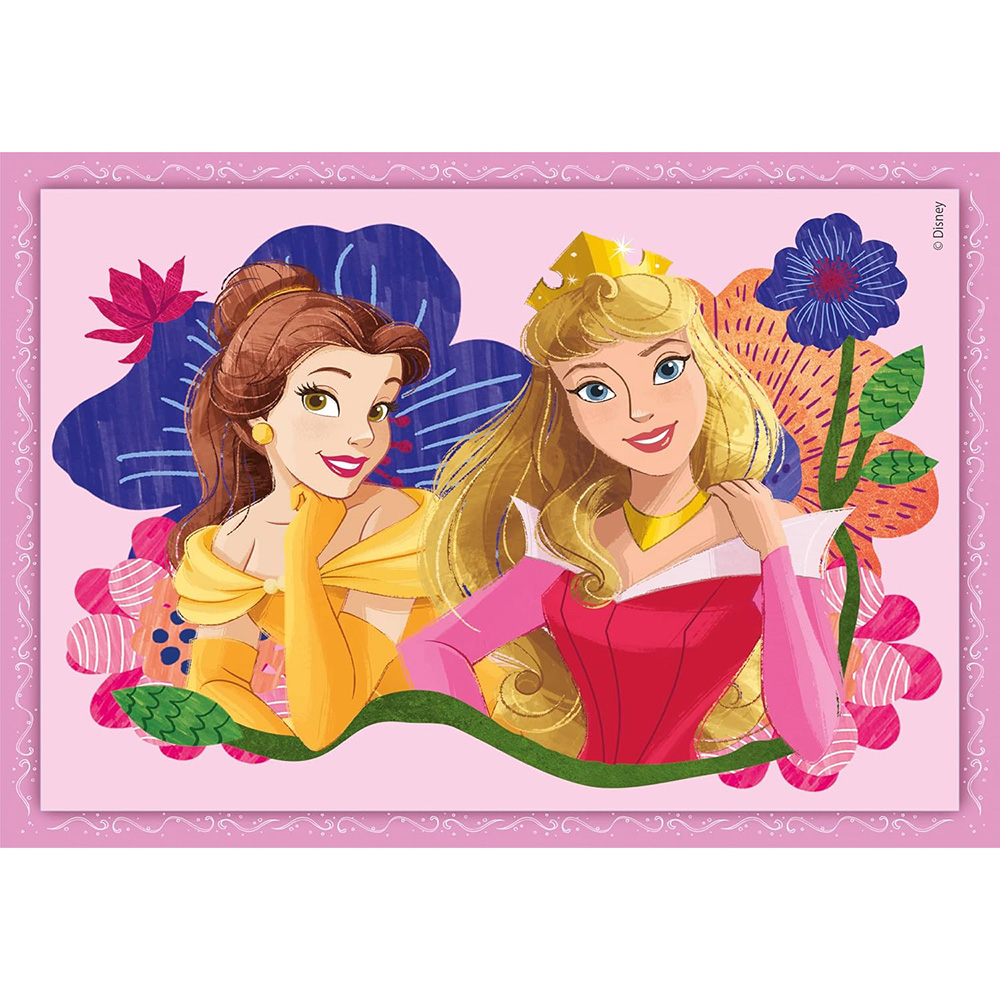 Пазл CLEMENTONI Princess 4 in 1 (21517) Тематика пазла мультфільми