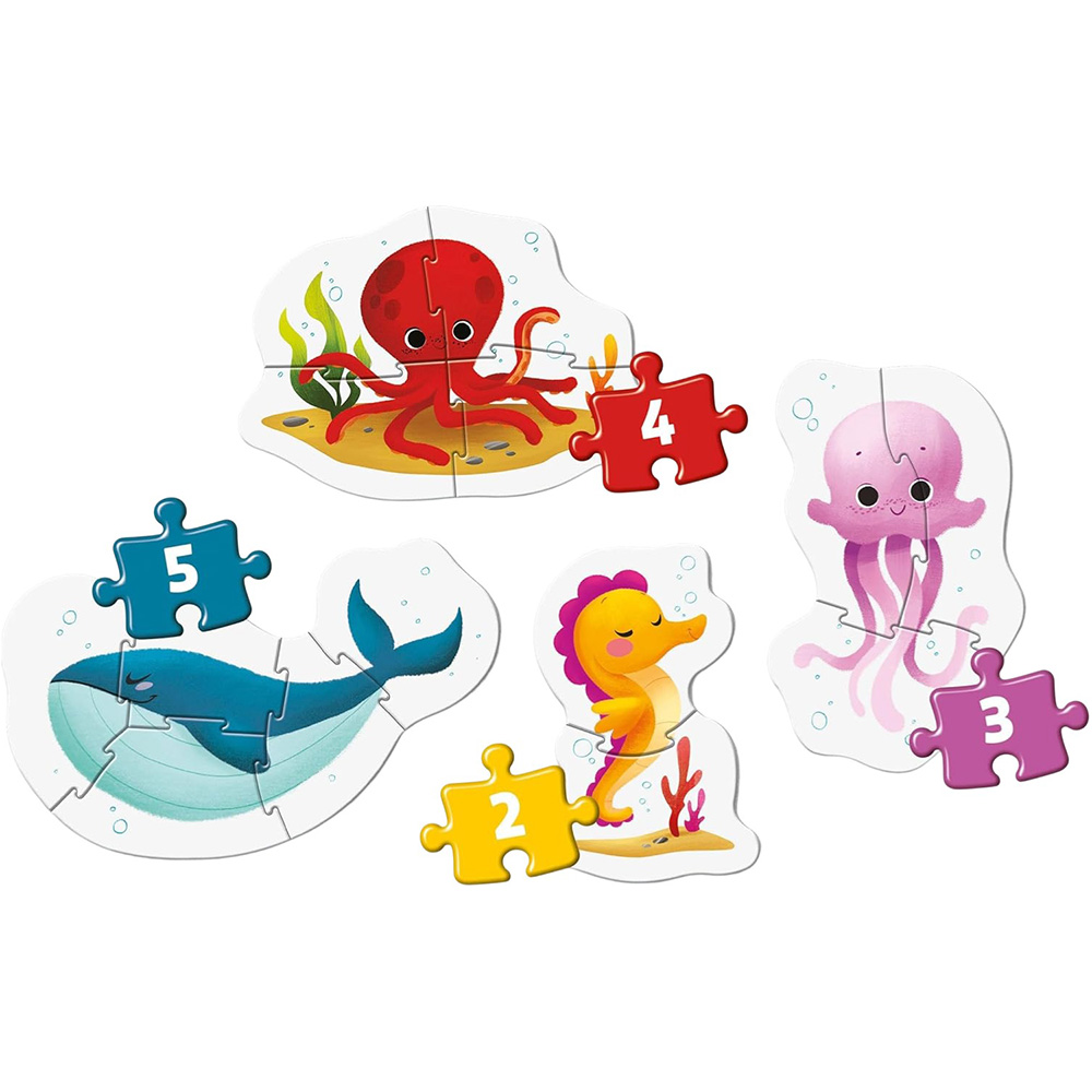 Пазл CLEMENTONI My First Puzzles 4 in 1 Sea Life (20835) Вік від 2 років