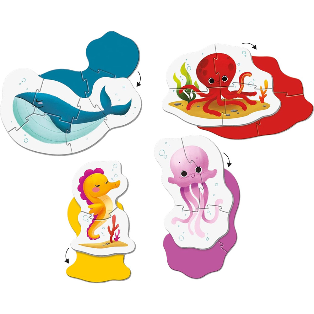 Пазл CLEMENTONI My First Puzzles 4 in 1 Sea Life (20835) Для кого універсально