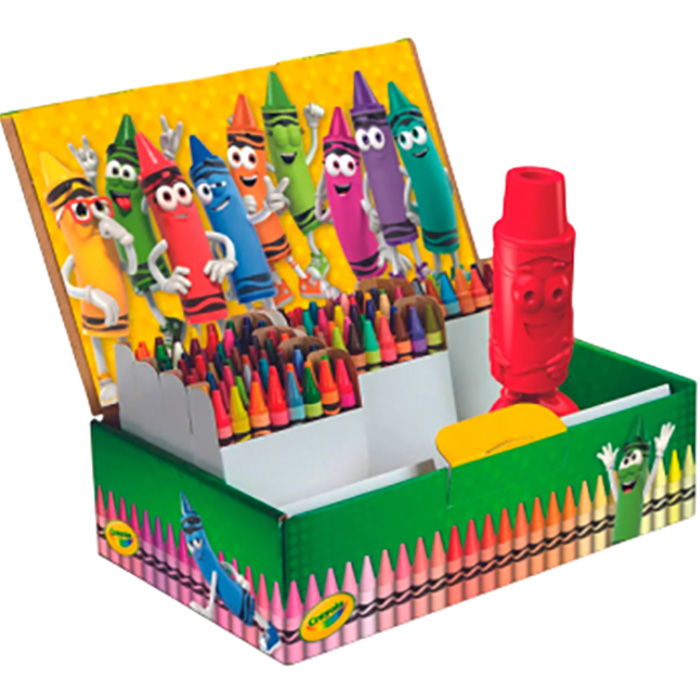 Набір воскових крейд CRAYOLA зі стругачкою 120 шт (52-6920) Вік від 3 років