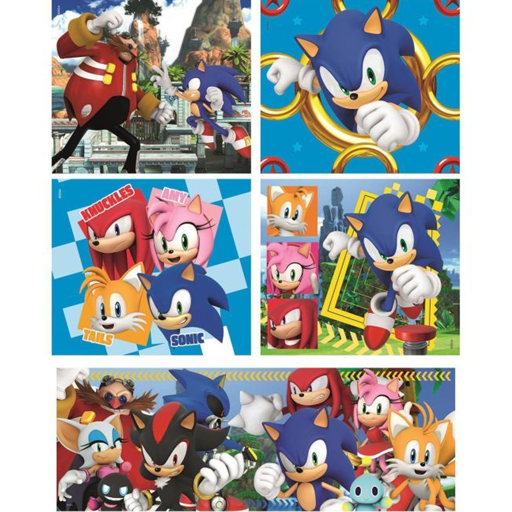 Пазл CLEMENTONI Sonic 10 в 1 156 ел (80508) Пазли класичний