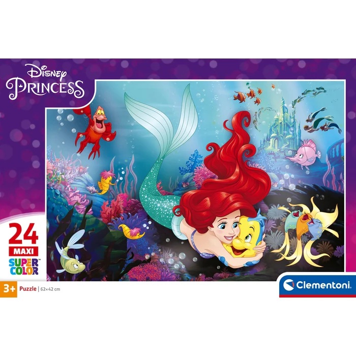 Пазл Clementoni The Little Mermaid MAXI 24 ел (24243) Вік від 3 років