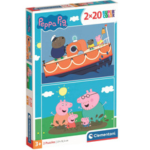 Пазл CLEMENTONI Peppa Pig 2 в 1 40 эл (24797)