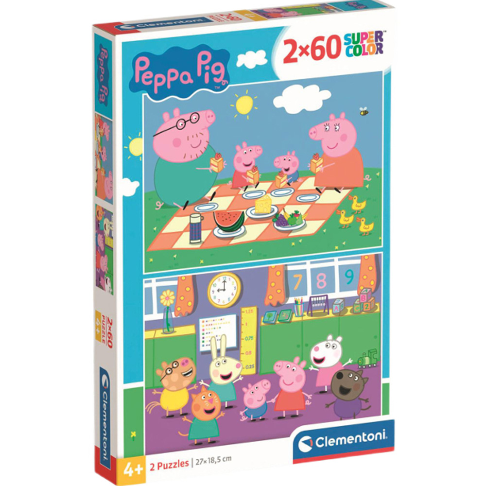 Пазл CLEMENTONI Peppa Pig 2 в 1 120 ел (24793)