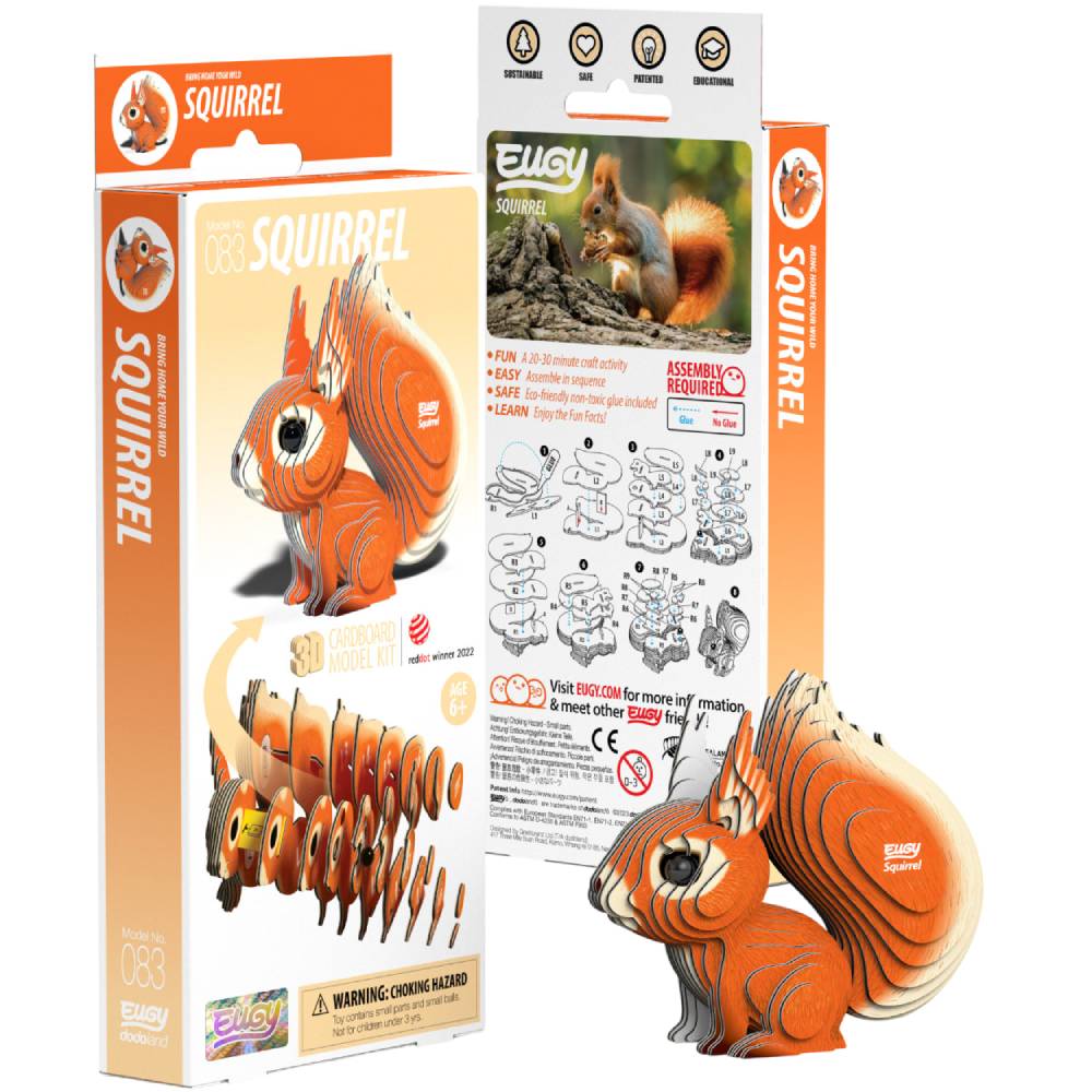 3D пазл EUGY Зоопарк Белка 39 эл (XEG-083) Для кого универсально