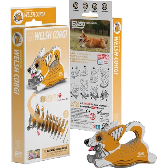 3D пазл EUGY Зоопарк Вельш корги 28 ел (XEG-080) Пазли тривимірний