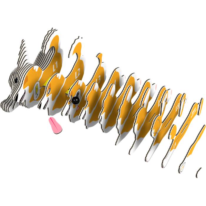 3D пазл EUGY Зоопарк Вельш корги 28 ел (XEG-080) Вік від 6 років