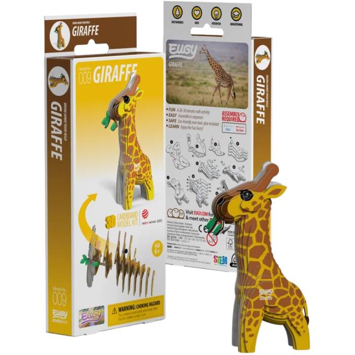 3D пазл EUGY Зоопарк Жираф 21 эл (XEG-009) Возраст от 6 лет 