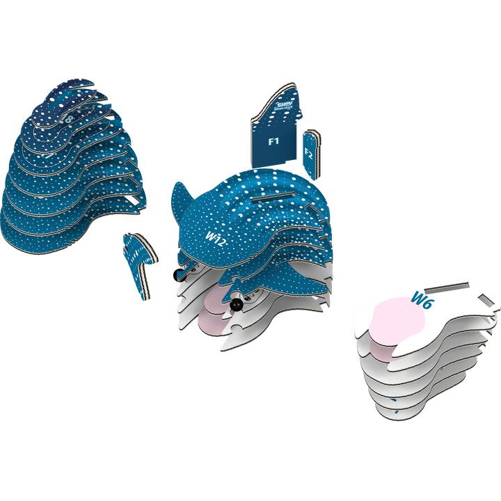 3D пазл EUGY Зоопарк Китова акула 24 ел (XEG-049) Для кого універсально