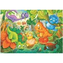 Пазл CLEMENTONI Dinos Happy Oasis "MAXI" 24 эл (28524)