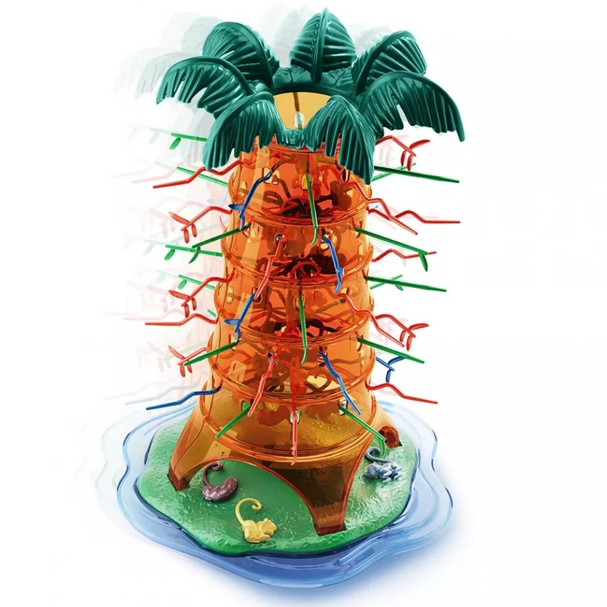 Настольная игра Mattel Games Обезьянки-акробатки на дереве (HTW65) Возраст от 5 лет 