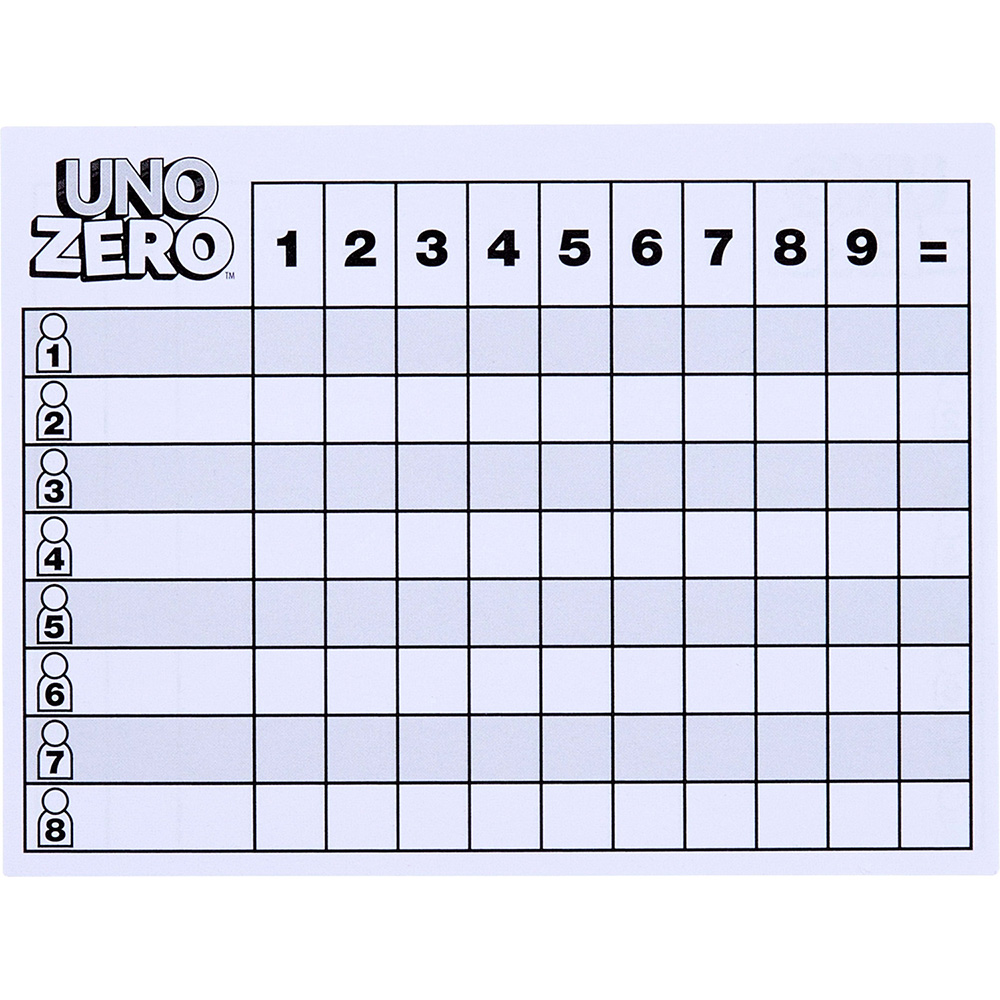 Настільна гра UNO Zero (JHH48) Вік від 7 років