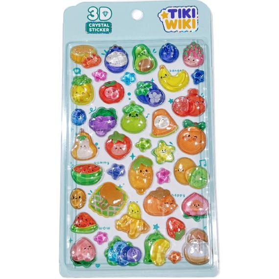 Набір 3D-наклейок TIKI WIKI Crystal Тики фрукти (51367)