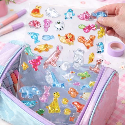 Набір 3D-наклейок TIKI WIKI Crystal Тикі море (51428) Додатково об'ємні 3D-наклейки з ефектом кристального блиску